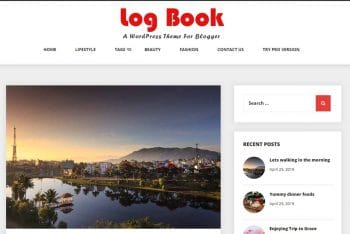 Log Book – Responsive WordPress Blog Theme for Free