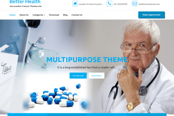 Better Health – Medical Website WordPress Theme for Free