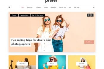 Prefer – A Free Blog WordPress Theme