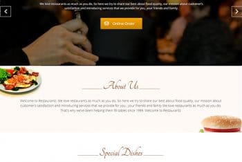 Restaurantz – Free Restaurant Website WordPress Theme