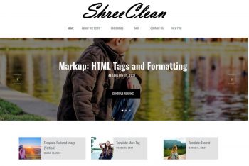 Shree Clean – Free WordPress Theme for User-friendly Websites