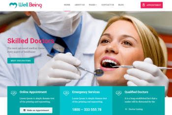 Wellbeing Hospital – Medical Website WordPress Theme for Free