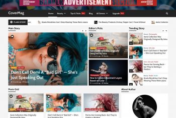 CoverMag – WordPress Magazine & Blogging Theme for Free