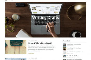 Draftly – Content Publishing Website WordPress Theme for Free