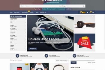 Storement – eCommerce Website WordPress Theme for Free