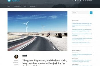 Avior – A Free WordPress Blog Theme