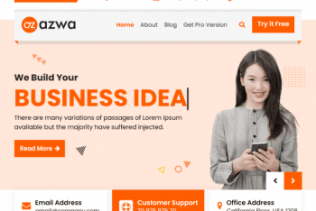 Azwa – Free Multipurpose WordPress Theme