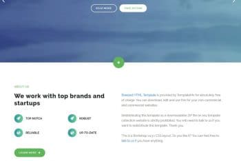 Breezed – One-page HTML Template for Free