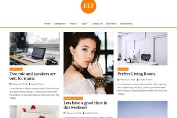 Elf- Free WordPress Blog Theme