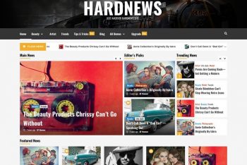 HardNews – Free WordPress Blogging Theme