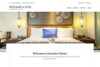 Oceanica Lite – A Free Travel Website WordPress Theme