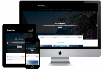 Travel Store – A Free Travel Website WordPress Theme
