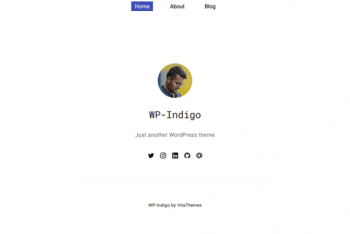 WP Indigo – Minimal WordPress Theme for Free