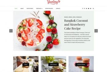 Yummy Recipe – WordPress Blog Theme for Free