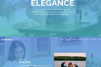 Elegance – Fully Customizable HTML Template for Free