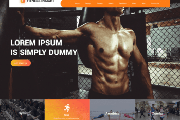 Fitness Insight – Free Fitness Website WordPress Theme