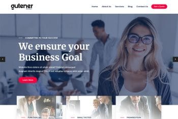 Gutener Business  – Free Gutenberg-ready WordPress Theme