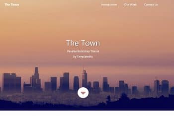 The Town – Free Bootstrap HTML Template