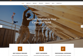 Woodwork Lite – Wood Construction Website WordPress Theme