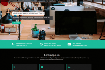 Appointment Dark – A Fully Responsive WordPress Theme
