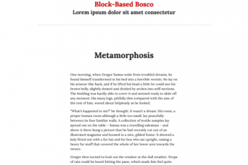 Block-Based Bosco – A Free WordPress Theme