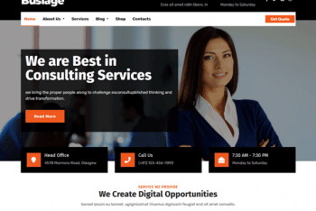 Busiage – Free Business Website WordPress Theme