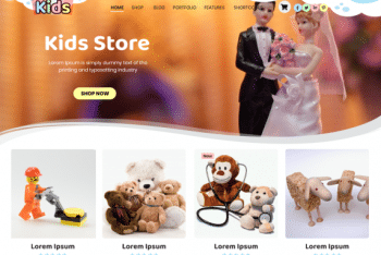 Kids Online Store – Children Website WordPress Theme for Free