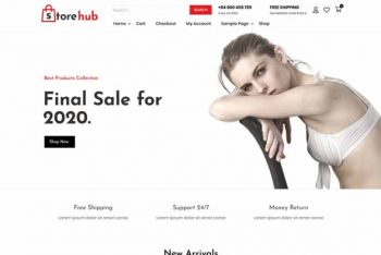 Store Hub – Free Fashion Ecommerce Website WordPress Theme