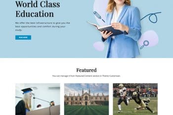 Signify Education – A Free Education Website WordPress Theme