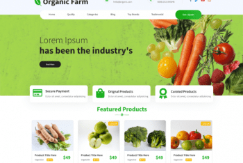 Organic Farm – Free Environment Website WordPress Theme