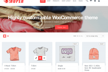 Shoper – Free WordPress Ecommerce Store Theme