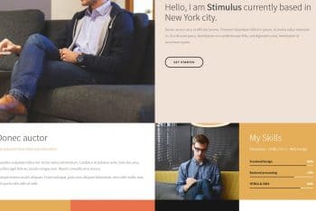 Stimulus – Free HTML Resume Template