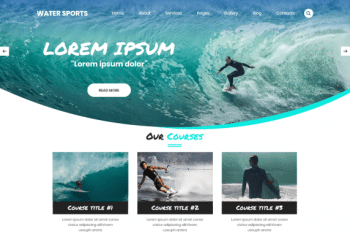 Water Sports Club – SEO-friendly WordPress Theme for Sports-oriented Websites