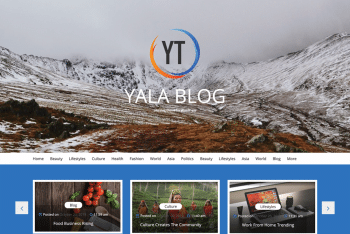 Yala Blog – A Free WordPress Blog Theme