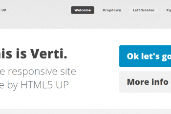 Verti – Responsive HTML Template for Free