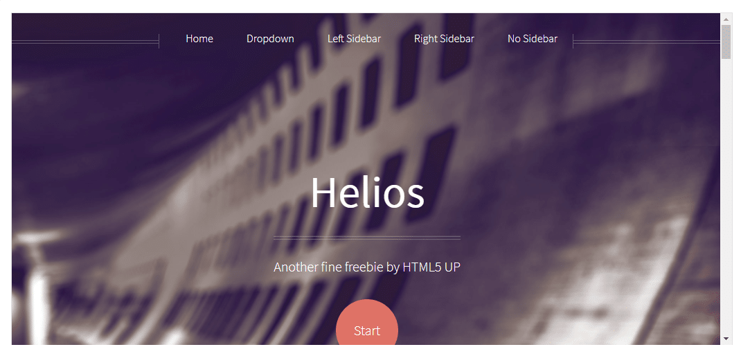Helios - free HTML template