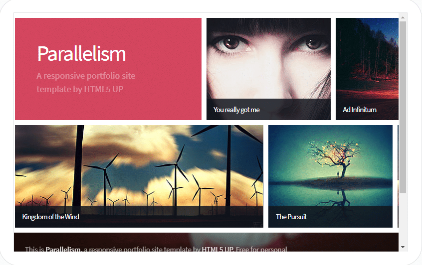 Parallelism - fully responsive HTML template
