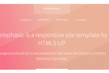 Telephasic – Lightweight HTML Template
