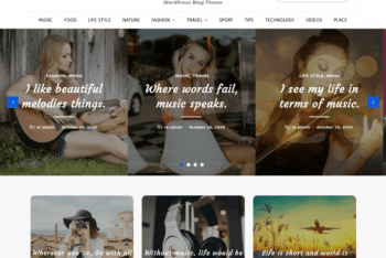 Blog Melody – WordPress Theme for Blog Websites