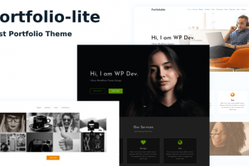 Portfoliolite – Free Single-Page Portfolio Website WordPress Theme